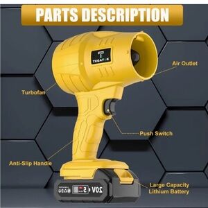 P806 Turbo Extreme Jet Blower 32,000 RPM Cordless Leaf Snow Blower 20V Battery